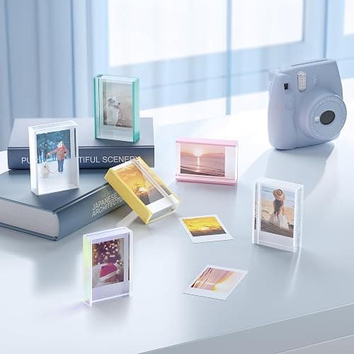 Phattopa Instax Mini Film Photo Frames 2x3, Iridescent Acrylic Picture Frames, 3 Pack thumbnail 9