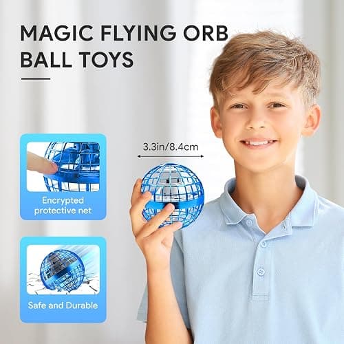 Airabc Fliegender Ball,Magic Flying Orb Ball,Hand Controlled Hover Ball Schwebender Ball mit LED Licht Flying Spinner Mini Drohne Für Kinder Geschenke Für Jungen Mädchen Indoor Outdoor thumbnail 4