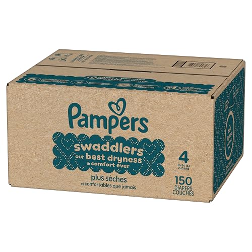 Swaddlers Diapers, Size 4 (15-34 lbs), 150 Count, Fragrance Free, Hypoallergenic, Absorbent, Pediatrician Recommended, Skin Safe thumbnail 17