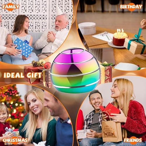 Fidget Spinner Desktop Toys - Kinetic Spinning Ball for Anxiety & ADHD Relief, Optical Illusion Fidget Toys for Adults, Kids, Parents & Friends, Ideal Gift Metal Fidgets for Office & Home thumbnail 7