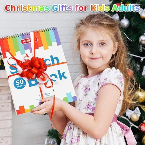 9" x 12" Sketch Book, 2-Pack 50 Sheets Spiral Bound Art Sketchbook, Acid Free Artist Drawing Book Paper, Art Supplies for Adults Kids, Craft Activities, Sketch Paper for Drawing Coloring Sketching thumbnail 2