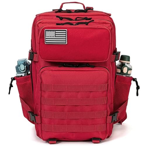 QT&QY 25L/45L Military Tactical Backpack For Men Molle Daypack 3 Day Bug Out Bag Hiking Rucksack With Bottle Holder thumbnail 2