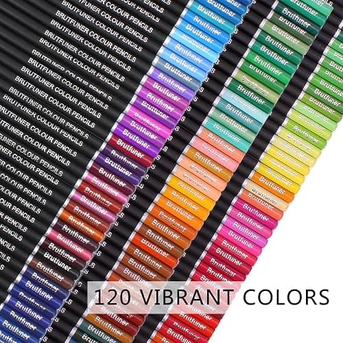 120 Colouring Pencils Zip-Up Set Perfect for Drawing, Sketching, Shading & Coloring, Vibrant Coloured Pencils for Adults & Pro Artists thumbnail 4