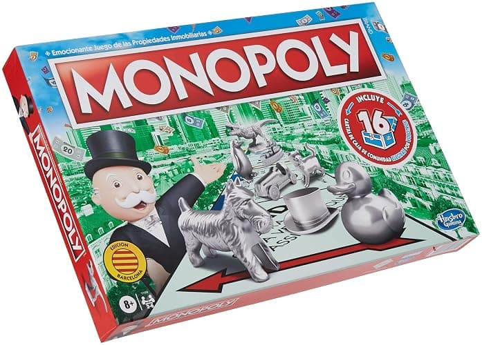 Juego Monopoly Edición Barcelona - Juego de Mesa Familiar para 2 a 6 Jugadores - Juego para Niños a Partir de 8 años - Incluye Tarjetas Votadas por los Fans - Versión en Catalán - Image 1