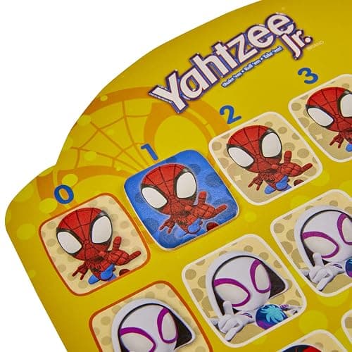Hasbro Gaming Spidey and His Amazing Friends Yahtzee Jr.Marvel Edition Board Game for Kids, Ages 4 and Up (Amazon Exclusive) thumbnail 6