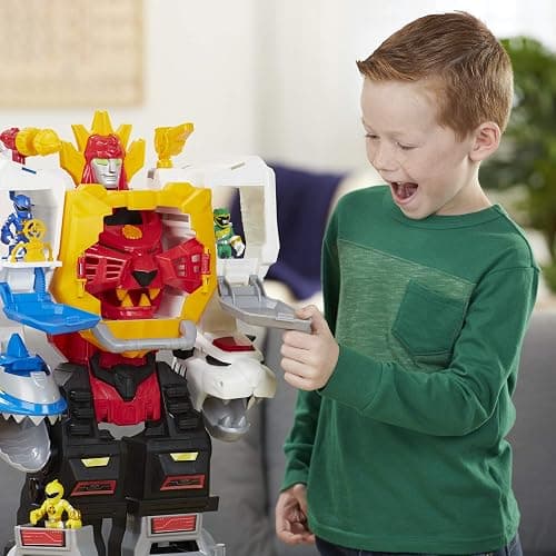 Power Rangers Playskool Heroes Power Morphin Megazord, 2-in-1 Converting Playset, 2-Foot Megazord with Lights and Sounds, Kids Ages 3 and Up (Amazon Exclusive) thumbnail 10