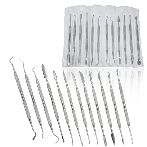 CYNAMED Stainless Steel Spatula Wax & Clay Sculpting Tool Carver Set (12PK) thumbnail 2