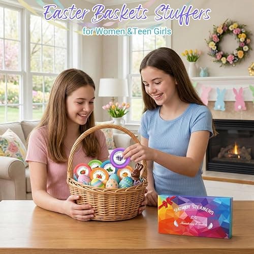 Shower Steamers Aromatherapy - sanyi Birthday Gifts for Women, Teens Easter Basket Stuffers for Adults Girls, Shower Bombs with Natural Essential Oils Self Care thumbnail 3