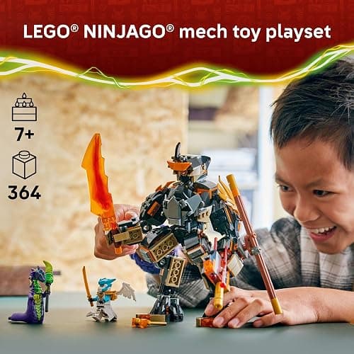 LEGO NINJAGO Cole’s Mission Mech & Dragon Zane Building Toy for Boys, Girls & Kids, Ages 7+ - Poseable Mech W/Cole, Acid Monster, & Zane Minifigures for Pretend Play - Gift Idea for Birthdays - 71854 thumbnail 2