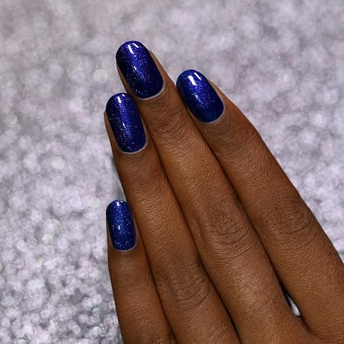 ILNP Midnight Kiss - Rich Cobalt Blue Shimmer Nail Polish thumbnail 6