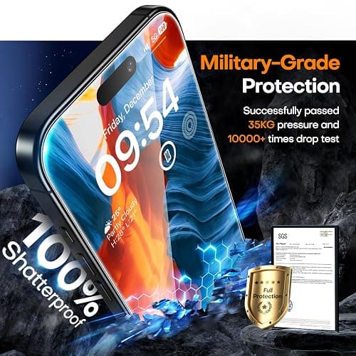 TAURI 4 in 1 for iPhone 15 Pro Max Screen Protector | 1 Dust Free Easy Installation Tool + 3 Pack Tempered Glass Film, 9H Hardness Bubble Free HD Screen Protector for 15 ProMax thumbnail 5