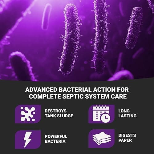 Roebic K-37-Q Septic Tank Treatment: Removes Clogs, Environmentally Friendly Bacteria Enzymes, Safe for Toilets, 32 Fl Oz - Lasts 1 Year, 32 Ounces thumbnail 4