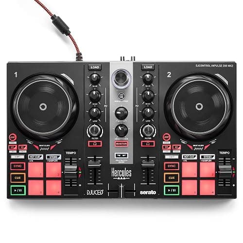 Hercules DJControl Inpulse 200 MK2 – Contrôleur DJ idéal pour apprendre à mixer - Logiciels et tutoriels inclus - Image 1
