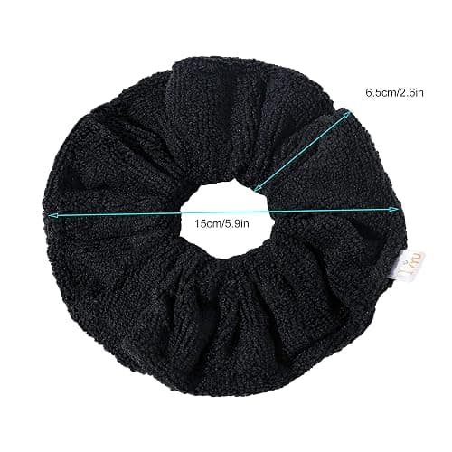 Ivyu Microfiber Hair Drying Scrunchies Towel Fiber Large Big Scrunchie for Curl Hair for Shower Wet Anti Frizz Hair Products Absorbent Fast Terry Cloth Sleep Scrunchy thumbnail 2