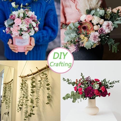 10 Pcs Dried Eucalyptus Stems 17" Real Eucalyptus for Shower Hanging 100% Made from Fresh Leaves, Wedding, Home, Farmhouse, DIY Spring Decor Bathroom Decor Home Decor thumbnail 6