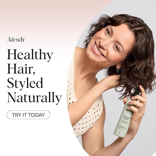 Kitsch Sea Salt Spray for Men and Women | Hair Spray with Rosemary, Biotin, Magnesium – Hair Texturizer for Natural Curls and Beach Waves | Ideal Gifts for Women, 177 mL thumbnail 7