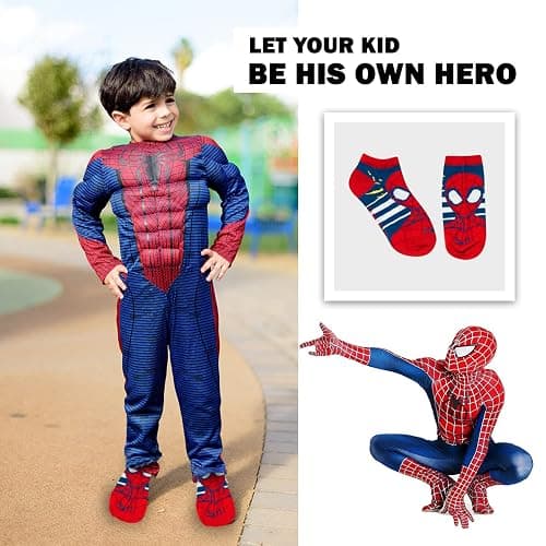 Marvel Spider-man Socks for Boys, 10 Pairs Low Cut Socks for Boys Ages 3-9 thumbnail 6