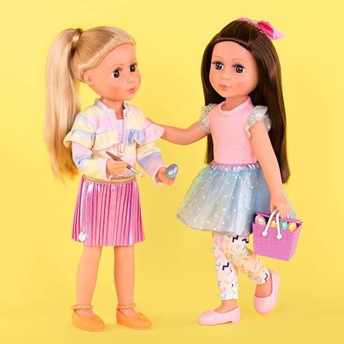 Glitter Girls – 14-Inch Fashion Doll – Brown Hair & Purple – Blue Eyes – Poseable Arms & Legs – Ruffle Outfit & Hair Bow – 3+ Years– Candice thumbnail 7