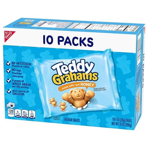 TEDDY GRAHAMS Honey Graham Snacks, 40 Kids Snack Packs (4 Boxes) thumbnail 12