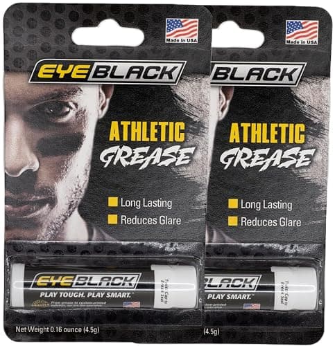 EyeBlack BattlePaint – Bright Colored Under Eye Black Grease for Pro Athletes and Super Fans – Baseball, Softball, Football – 2 Sticks - Image 1