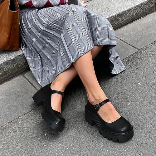 DREAM PAIRS Women's Mary Janes Shoes Platform Dress Low Heel Chunky Pumps Round Toe Ankle Strap Pumps Shoes Oxfords Esther thumbnail 3