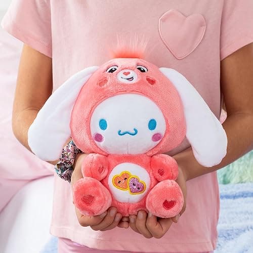 Cinnamoroll Dressed As Love-a-Lot Bear 8" Fun-Size Plush, Pink - Soft, Huggable Bestie! – Good for Girls and Boys, Employees, Collectors, Ages 4+ - Cinnamoroll Dressed as Love-a-lot Bear thumbnail 5