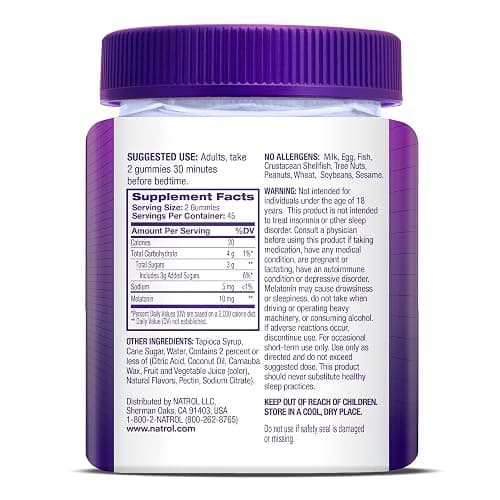 Natrol 10 mg Melatonin Gummies, Sleep Support for Adults, Melatonin Supplements for Sleeping, 90 Strawberry-Flavored Gummies, 45 Day Supply thumbnail 2