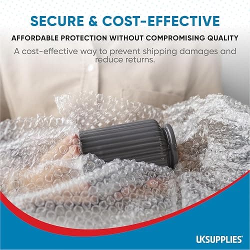 UK SUPPLIES LIMITED Strong Bubble Wrap (Pick Any Size 300MM to 1000MM) 300MM x 50M Lightweight Packing Wrap Roll for Shipping, Moving House & Storage, Protecting Packing Wrap Air Bubble Packaging thumbnail 7