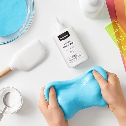 Amazon Basics All Purpose Washable School Craft Liquid Glue for Making Slime, White, Single Pack, 1 Gallon thumbnail 2