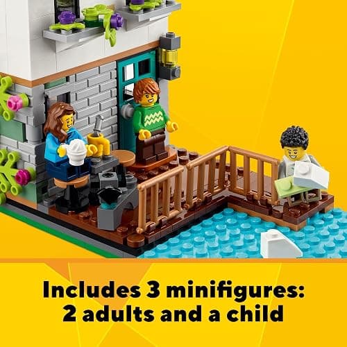LEGO Creator 3 in 1 Cozy House Building Toys - Toy Figures & Pretend Play Playsets for Boys & Girls, Ages 8+ - 3 Building Options - Gift for Birthdays - 31139 thumbnail 6