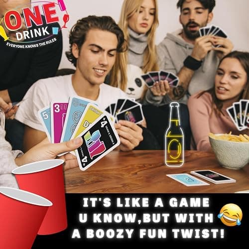 One Drink - Drinking Game for Parties - Fun and Easy Card Game for Game Nights thumbnail 2