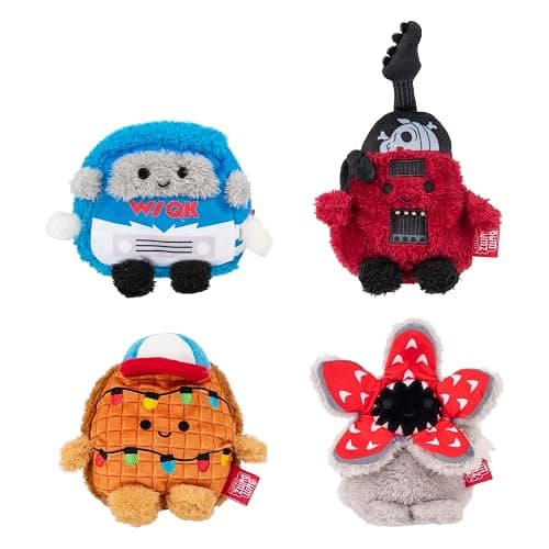 BumBumz Netflix Stranger Things 4.5-inch Bumz 4-Pack - Collectible Stuffed Amazon Exclusive Toys - from The Makers of Original Squishmallows - Image 1