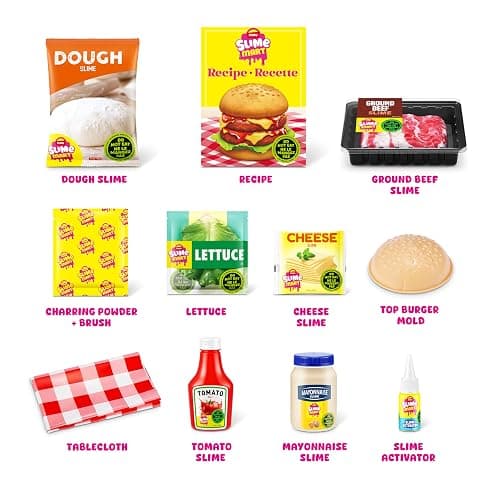 Slime Mart Small Basket by ZURU for Making Burgers, Compound Slime Toy, Arts & Crafts for Kids and Kidults, Soft Slime Making Kit - Slime Kit for Girls Ages 6-10, Burger thumbnail 3
