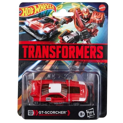 Transformers Collaborative Hot Wheels® x GT-Scorcher, Deluxe Class 5-Inch Robot Action Figure Converts to Racecar, Ages 8+ thumbnail 3