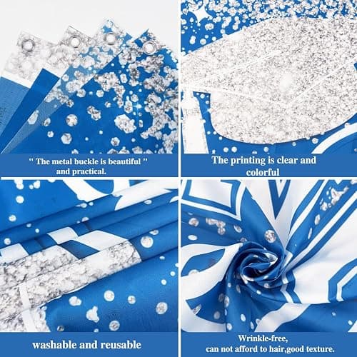 Large Congrats Grad Banner Light Blue Class of 2026 Banner Backdrop 2026 Yard Sign for Graduation Party Supplies Graduation Decorations 2026 (Light Blue) thumbnail 7