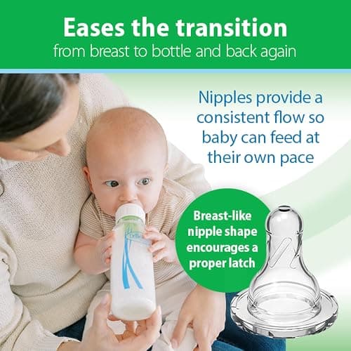 Dr. Brown’s Natural Flow® Anti-Colic Options+™ Narrow Glass Baby Bottles, 4-Pack, 8 oz /240 mL thumbnail 4