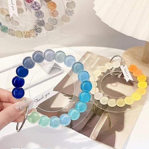 3PCS Nail Polish Swatches Display Boards with 80 Pcs Dots Round, Acrylic Nail Color Swatches, Transparent Sample Display Stand with Adhesive Sticker for Salon Nails Art Practice (Transparent) - Image 1