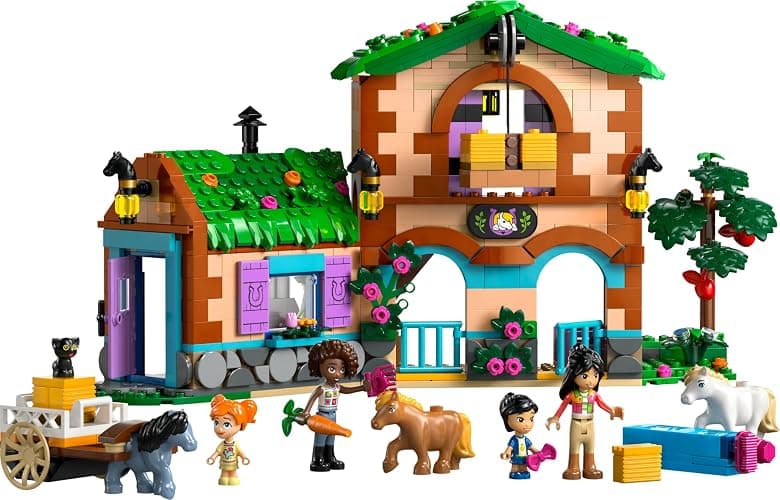 LEGO Friends Pony Ranch & Stable Toy - incl. 3 Horse Animal Figures, 4 Mini Dolls and a Cat, plus fun Accessories - Creative Gift for 7+ Year Old Girls - 42654 thumbnail 10