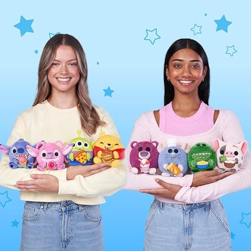 Snackles Disney 5-Inch Plush Toy 2 Pack by ZURU – Ultra-Soft Mini Stuffed Animal with Snack Accessory, Collectible Cuddly Plush for Kids, Tweens, and Disney Fans Ages 3+ thumbnail 2