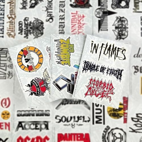 BulbaCraft 81Pcs Large Legendary Rock Band Stickers – Heavy Metal Band Stickers for Adults, Rock Decals, Guitar Decals, Punk Grunge Heavy Metal, Gifts for Women & Men thumbnail 8