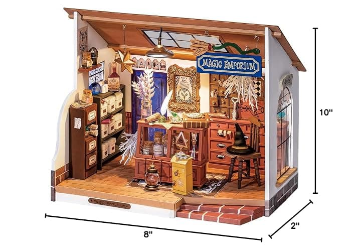 Rolife DIY Miniature Dollhouse Room Kit - Magic Potion Store Diorama Kit DIY Crafts Hobbies for Women/Men Gifts for Teens Adults Home Decor - Magic Potion Store thumbnail 3