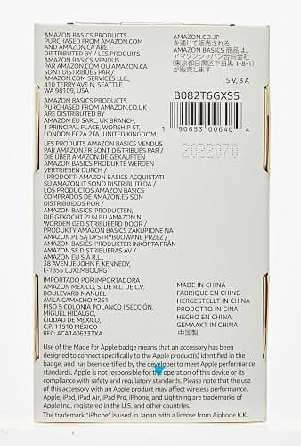 Amazon Basics USB-A to Lightning Charger Cable, Nylon Braided Cord, MFi Certified Charger for Apple iPhone 14 13 12 11 X Xs Pro, Pro Max, Plus, iPad, 6 Foot, Silver thumbnail 11