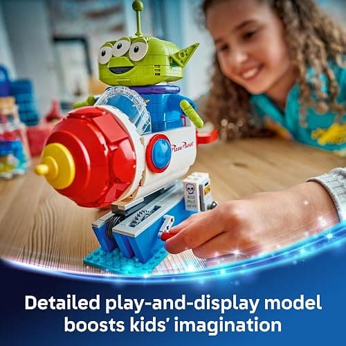 LEGO Disney and Pixar Toy Story Alien with Pizza Planet Rocket Ride - Building Toy for Girls & Boys, Ages 9+ - Disney Gift Idea - Kids Bedroom Decor - 43307 thumbnail 2