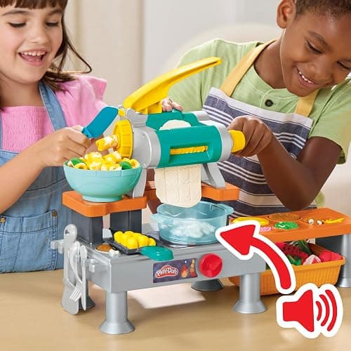 Play-Doh Super Sizzlin' Kitchen Playset, Realistic Cooking Toy Sounds, 25+ Play Foods to Create, Kids Arts & Crafts 3+ thumbnail 14