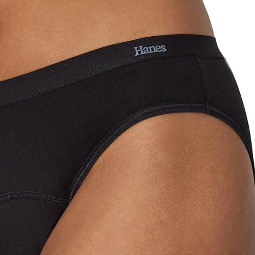 Hanes Women's Comfort, Period. Underwear, Bikini Period Underwear, Super Leaks Period Underwear, 3-pack thumbnail 5