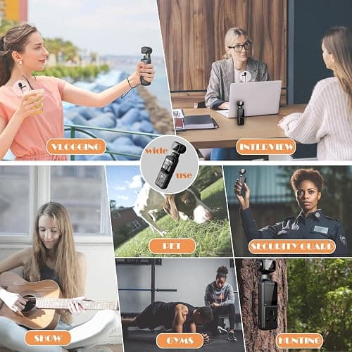 ZOMFOM 4K Body Camera with External Microphone, Mini Video & Audio Pocket Cam 270° Rotation Camera for Outdoor Sport, Bike, Travel, Police Law Enforcement, Personal Civilians, 64GB Included thumbnail 7