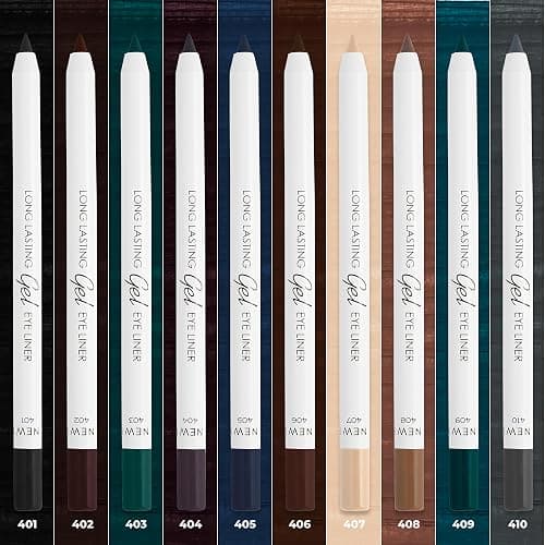 Lamel No Smudge Gel Eyeliner - Deep Black - Waterproof Eyeliner Pencil - 10-Hour Wear, Sharpenable, Contact Lens Friendly, Vegan - Creamy & Sweat Proof Pencil - Highly Pigmented - 401 Shade thumbnail 8