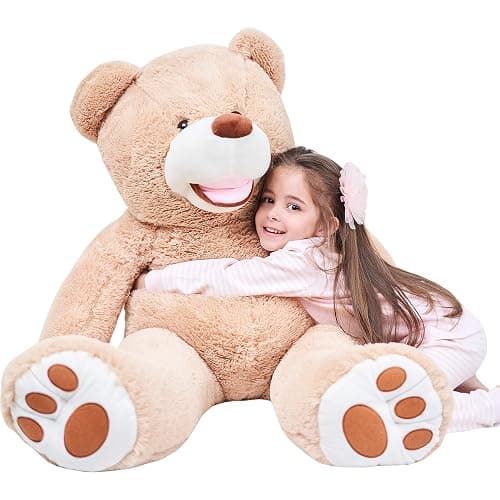 IKASA Giant Teddy Bear Plush Toy Stuffed Animals (Brown, 100cm) - Image 1