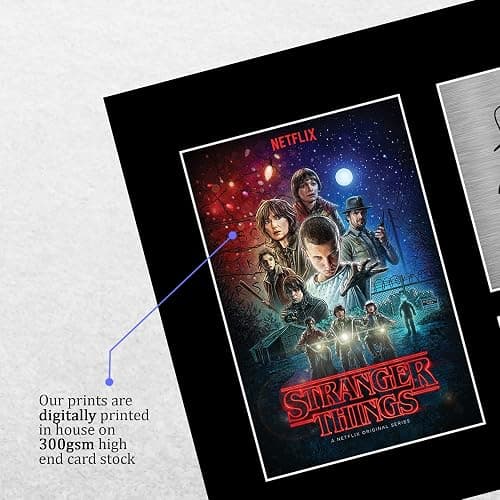 HWC Trading Strange Hawkins Thing Cast Millie Bobby Brown Gifts Printed Signed Autograph Picture for TV Memorabilia Fans - A4 thumbnail 4