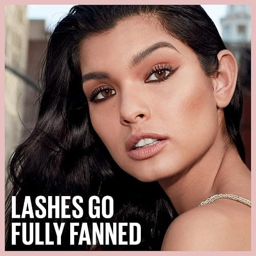 Maybelline Lash Sensational Washable Mascara, Lengthening and Volumizing for a Full Fan Effect, Blackest Black, 1 Count thumbnail 6